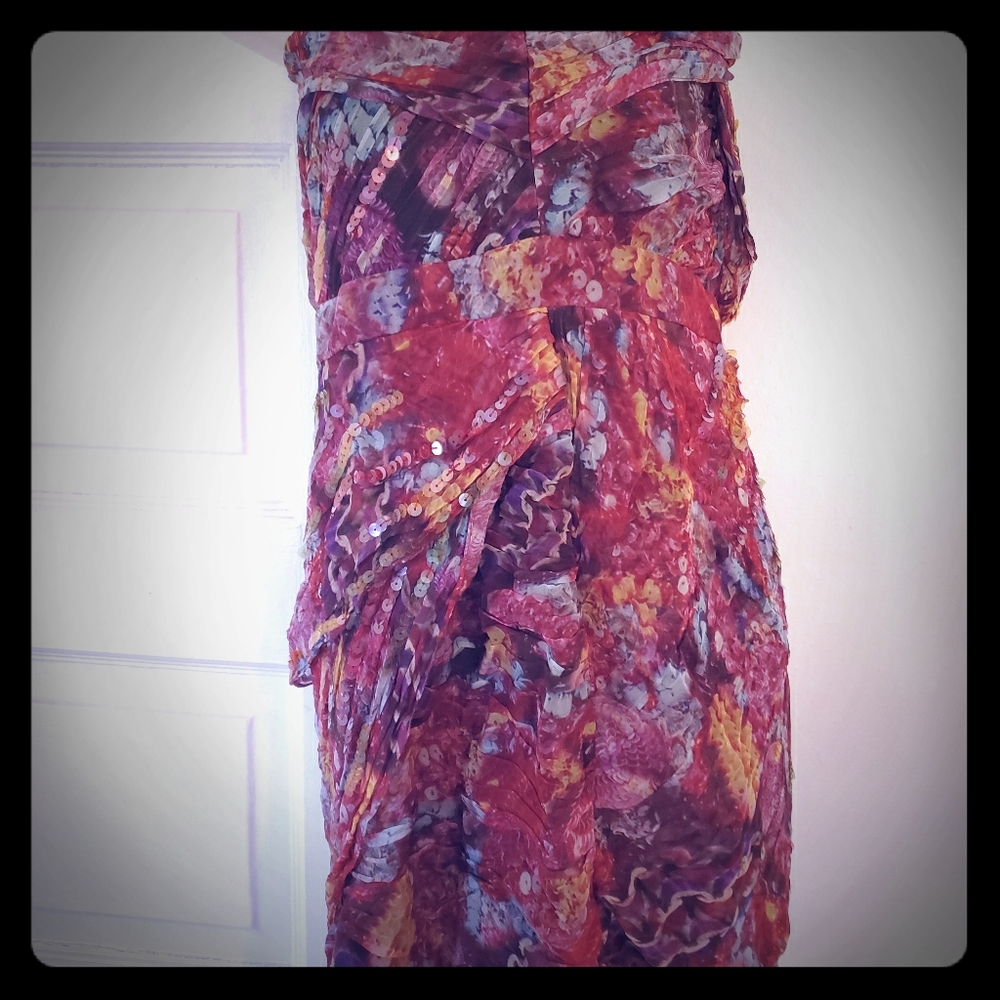 Brand new stunning strapless hand beaded dress